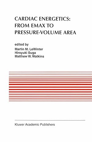 Seller image for Cardiac Energetics: From Emax to Pressure-Volume Area for sale by moluna