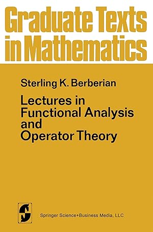 Imagen del vendedor de Lectures in Functional Analysis and Operator Theory a la venta por moluna