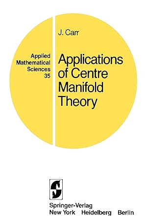 Immagine del venditore per Applications of Centre Manifold Theory venduto da moluna