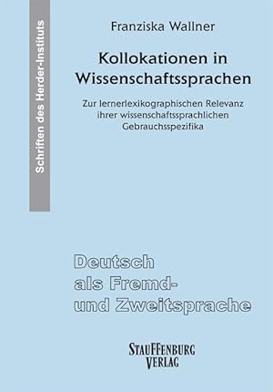 Seller image for Kollokationen in Wissenschaftssprachen for sale by moluna