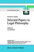 Image du vendeur pour Kazimierz Opalek Selected Papers in Legal Philosophy mis en vente par moluna