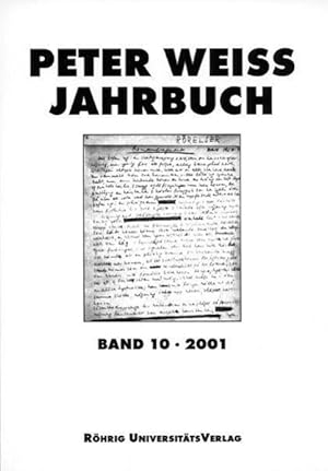 Bild des Verkufers fr Peter Weiss Jahrbuch f ¼r Literatur, Kunst und Politik im 20. Jahrhundert zum Verkauf von moluna