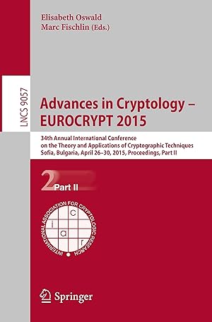 Image du vendeur pour Advances in Cryptology - EUROCRYPT 2015 mis en vente par moluna