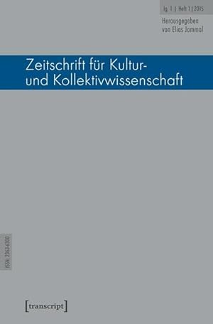 Bild des Verkufers fr Zeitschrift fr Kultur- und Kollektivwissenschaft zum Verkauf von moluna