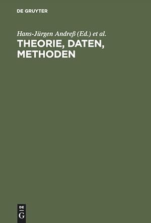 Seller image for Theorie, Daten, Methoden for sale by moluna