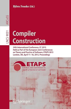 Imagen del vendedor de Compiler Construction a la venta por moluna