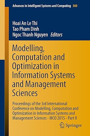 Immagine del venditore per Modelling, Computation and Optimization in Information Systems and Management Sciences venduto da moluna