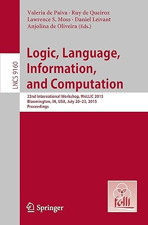 Seller image for Logic, Language, Information, and Computation for sale by moluna