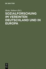 Immagine del venditore per Sozialforschung im vereinten Deutschland und in Europa venduto da moluna