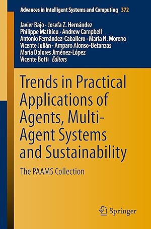 Immagine del venditore per Trends in Practical Applications of Agents, Multi-Agent Systems and Sustainability venduto da moluna