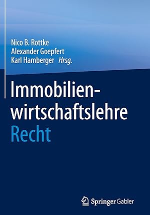 Seller image for Immobilienwirtschaftslehre - Recht for sale by moluna