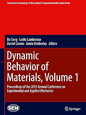 Bild des Verkufers fr Dynamic Behavior of Materials, Volume 1 zum Verkauf von moluna