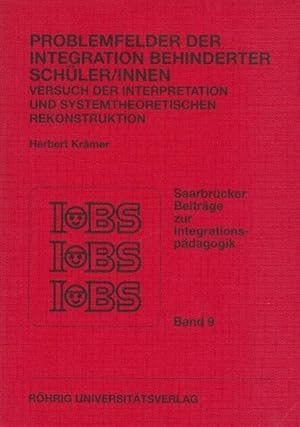 Bild des Verkufers fr Problemfelder der Integration behinderter Sch ¼ler/innen zum Verkauf von moluna