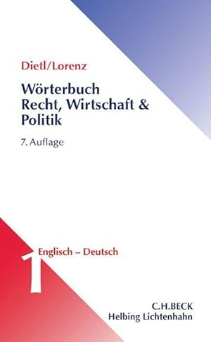 Bild des Verkufers fr Woerterbuch fr Recht, Wirtschaft und Politik Teil I: Englisch-Deutsch zum Verkauf von moluna