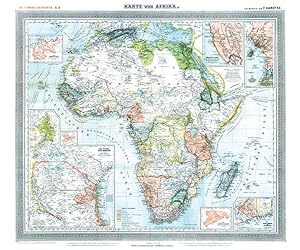 Bild des Verkufers fr Historsiche Karte: Afrika, 1890 (Plano) zum Verkauf von moluna