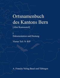 Imagen del vendedor de OrtsNamenbuch des Kantons Bern 4. Teil a la venta por moluna