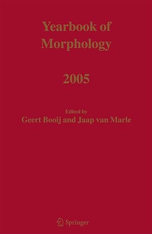 Imagen del vendedor de Yearbook of Morphology 2005 a la venta por moluna