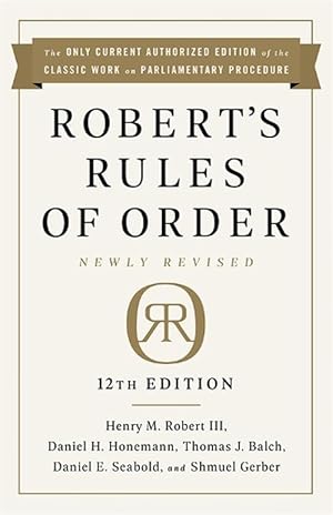 Image du vendeur pour Robert's Rules of Order Newly Revised, 12th edition (Paperback) mis en vente par Grand Eagle Retail