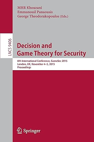 Seller image for Decision and Game Theory for Security for sale by moluna