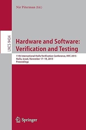 Image du vendeur pour Hardware and Software: Verification and Testing mis en vente par moluna