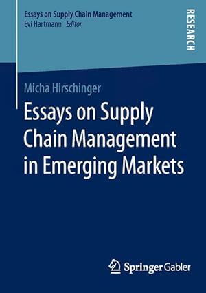 Seller image for Essays on Supply Chain Management in Emerging Markets for sale by moluna