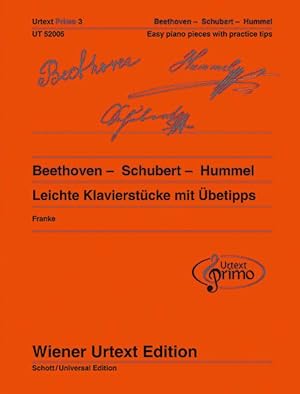 Image du vendeur pour Beethoven - Schubert - Hummel mis en vente par moluna