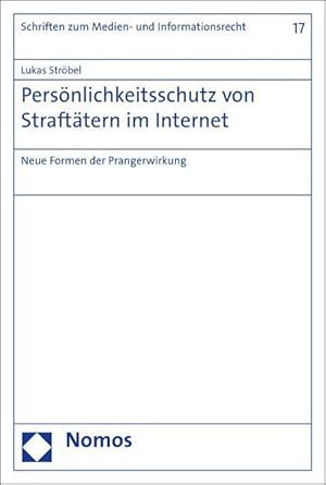 Seller image for Persoenlichkeitsschutz von Straftaetern im Internet for sale by moluna