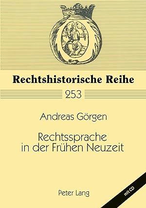 Seller image for Rechtssprache in der Frhen Neuzeit for sale by moluna