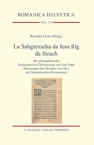 Imagen del vendedor de La Sabgienscha da Iesu filg da Sirach a la venta por moluna