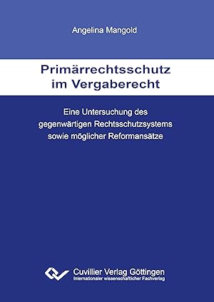 Immagine del venditore per Primaerrechtsschutz im Vergaberecht venduto da moluna