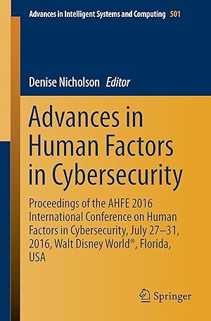 Seller image for Advances in Human Factors in Cybersecurity for sale by moluna