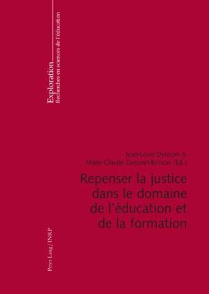 Bild des Verkufers fr Repenser la justice dans le domaine de l ducation et de la formation zum Verkauf von moluna