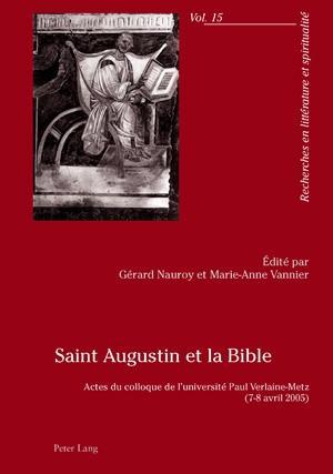 Bild des Verkufers fr Saint Augustin et la Bible zum Verkauf von moluna
