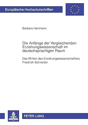 Seller image for Die Anfaenge der Vergleichenden Erziehungswissenschaft im deutschsprachigen Raum for sale by moluna