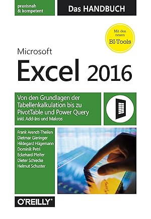 Bild des Verkufers fr Microsoft Excel 2016 - Das Handbuch zum Verkauf von moluna