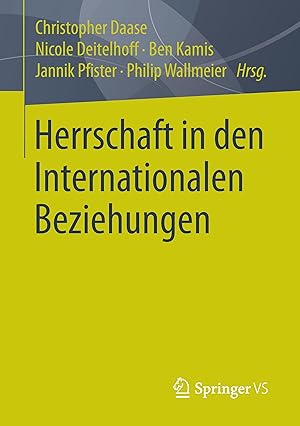 Seller image for Herrschaft in den Internationalen Beziehungen for sale by moluna