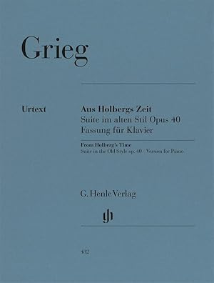 Image du vendeur pour Aus Holbergs Zeit op. 40, Suite im alten Stil mis en vente par moluna