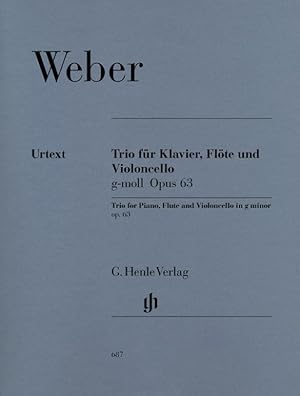 Bild des Verkufers fr Trio fr Klavier, Floete und Violoncello in g-moll op. 63 zum Verkauf von moluna