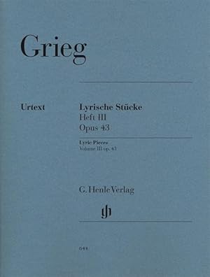 Seller image for Lyrische Stcke Heft III, op. 43 for sale by moluna