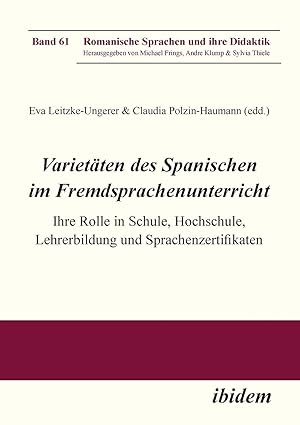 Seller image for Variet ¤ten des Spanischen im Fremdsprachenunterricht for sale by moluna
