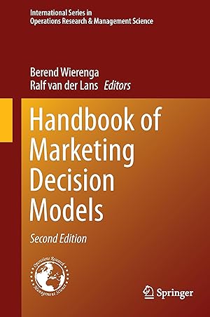 Bild des Verkufers fr Handbook of Marketing Decision Models zum Verkauf von moluna