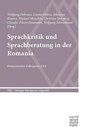 Immagine del venditore per Sprachkritik und Sprachberatung in der Romania venduto da moluna
