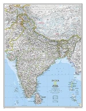 Seller image for National Geographic Map India, Planokarte for sale by moluna