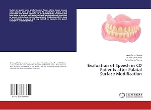 Bild des Verkufers fr Evaluation of Speech in CD Patients after Palatal Surface Modification zum Verkauf von moluna