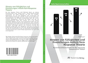 Seller image for Messen von Faehigkeiten und Einstellungen mittels Item Response Theorie for sale by moluna