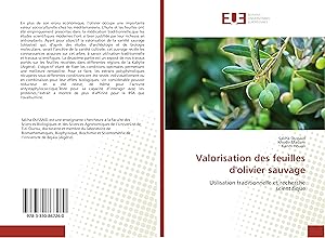 Bild des Verkufers fr Valorisation des feuilles d\ olivier sauvage zum Verkauf von moluna