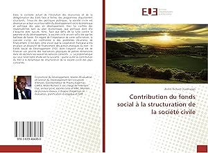 Seller image for Contribution du fonds social  la structuration de la socit civile for sale by moluna