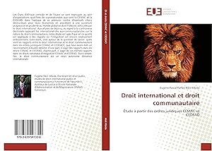 Bild des Verkufers fr Droit international et droit communautaire zum Verkauf von moluna