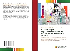 Immagine del venditore per Determina��o espectrofotom�trica de Dissulfeto de Tetrametil Tiuram venduto da moluna