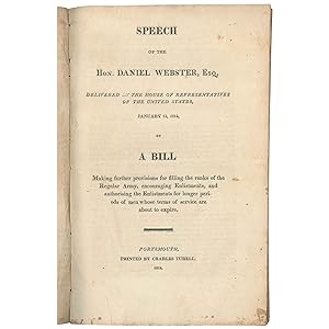 Speech of the Hon. Daniel Webster, Esq. Delivered in the House of Representatives of the United S...